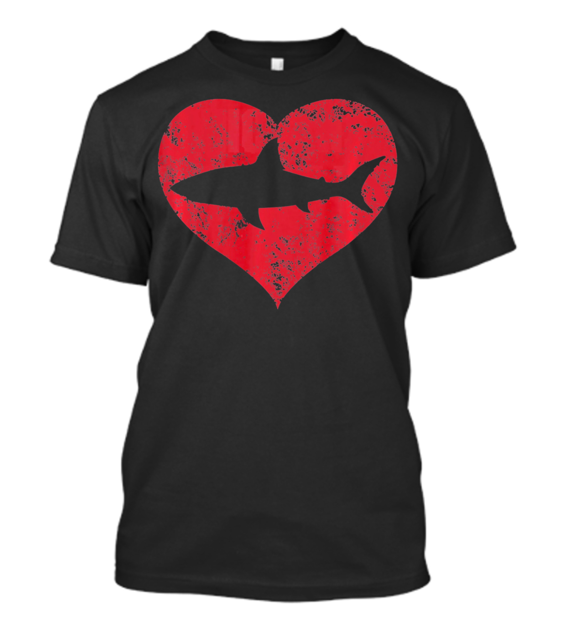 I Love Sharks Cute Shark Heart T-Shirt