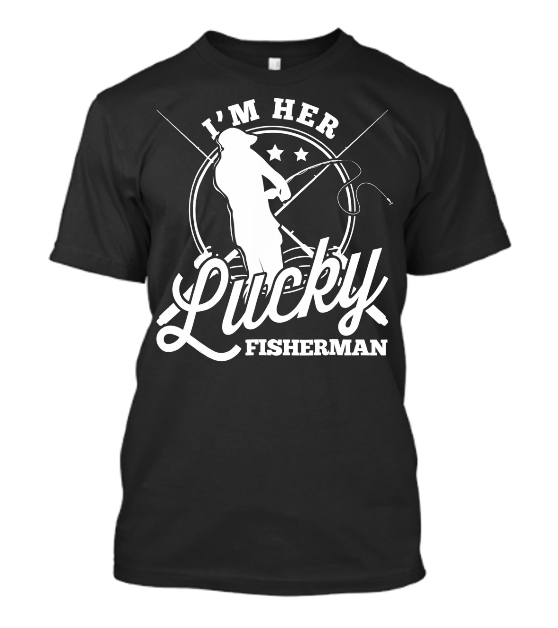 I'm Her Lucky Fisherman Valentine Husband T-Shirt