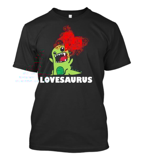 LOVESAURUS Valentines Day Dinosaur Heart T-Shirt