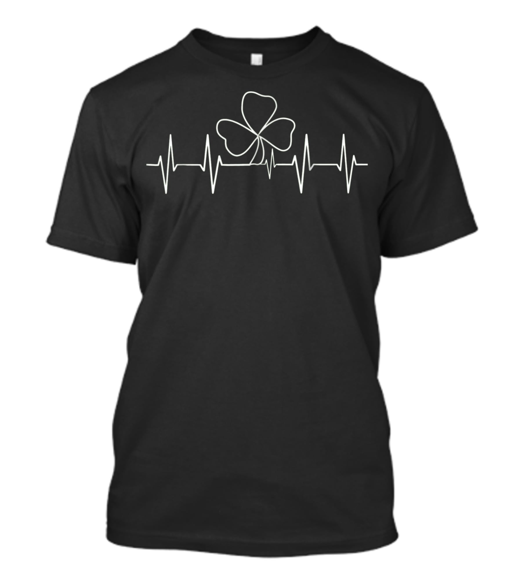 Heartbeat Shamrock St Patrick's Day Fun T-Shirt