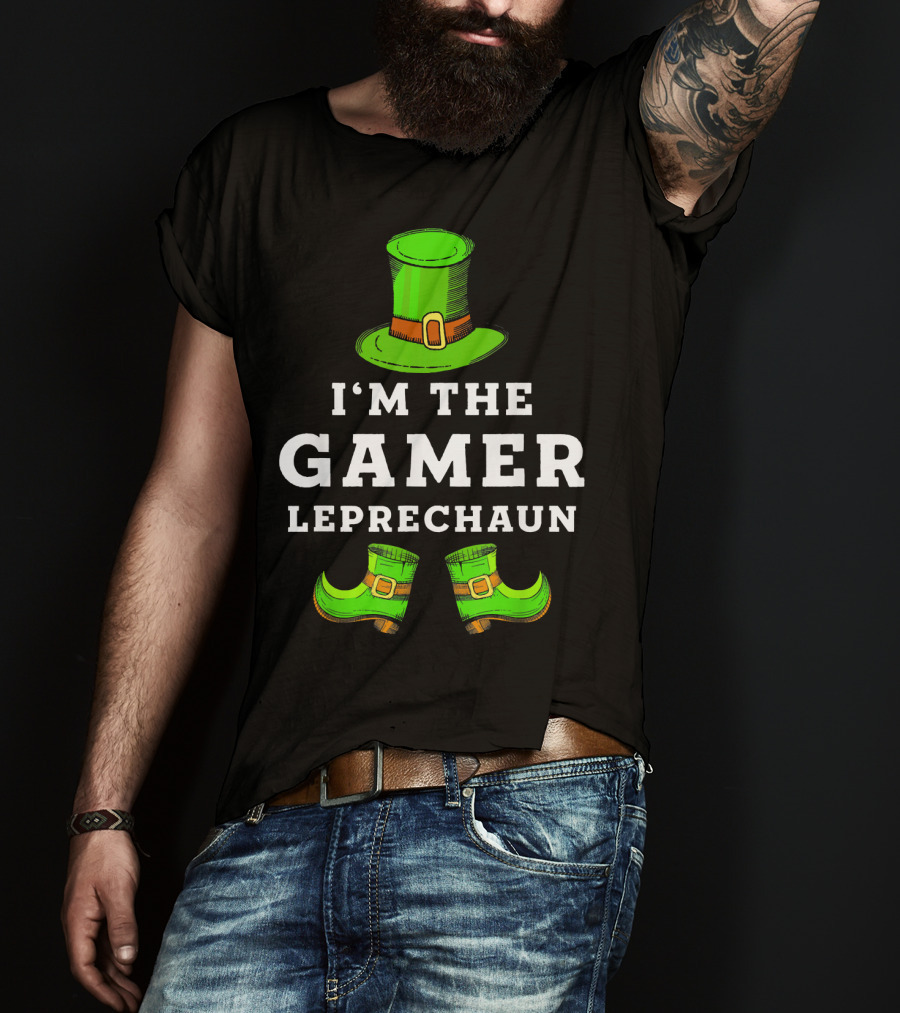 I'm The Gamer Leprechaun St Patrick's Hat And Shoes T-Shirt