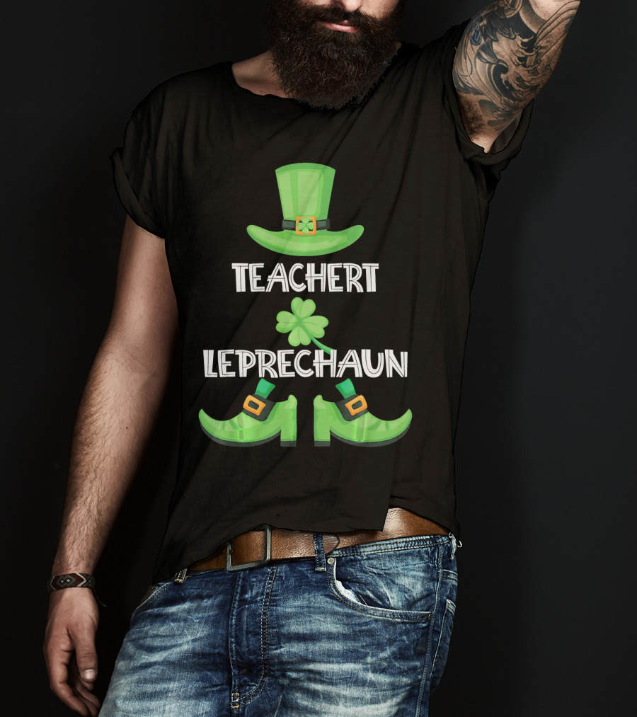 Teacher Leprechaun St. Patrick's Day Family Matching Group T-Shirt