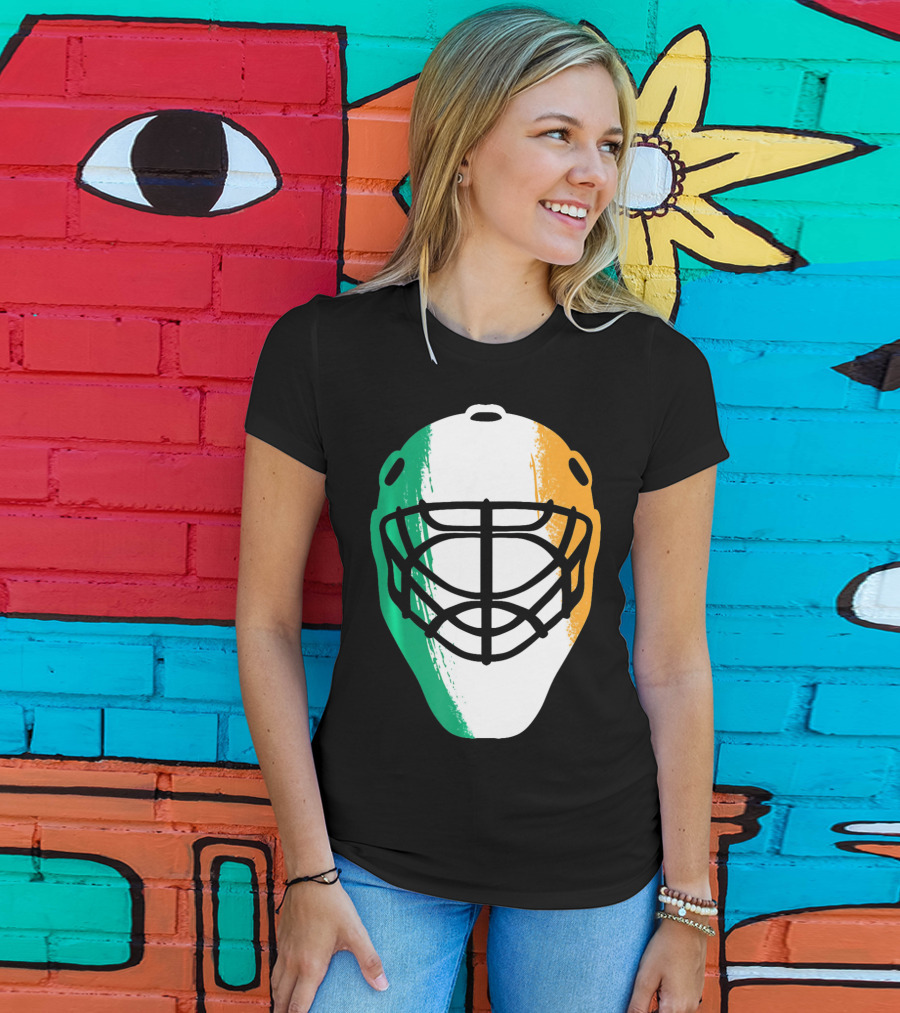 St Patricks Day Irish Hockey Mask T-Shirt