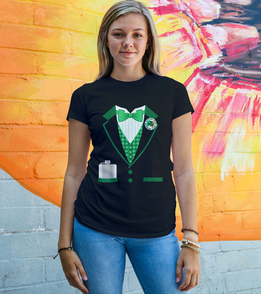 Mens St. Patricks Day Costume Official Irish Drinking Team Funny Iris T-Shirt