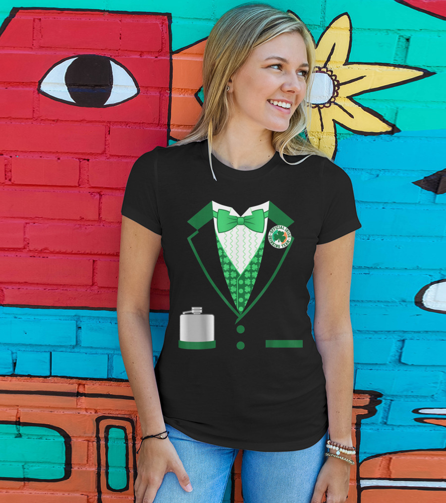 Mens St. Patricks Day Costume Official Irish Drinking Team Funny Iris T-Shirt