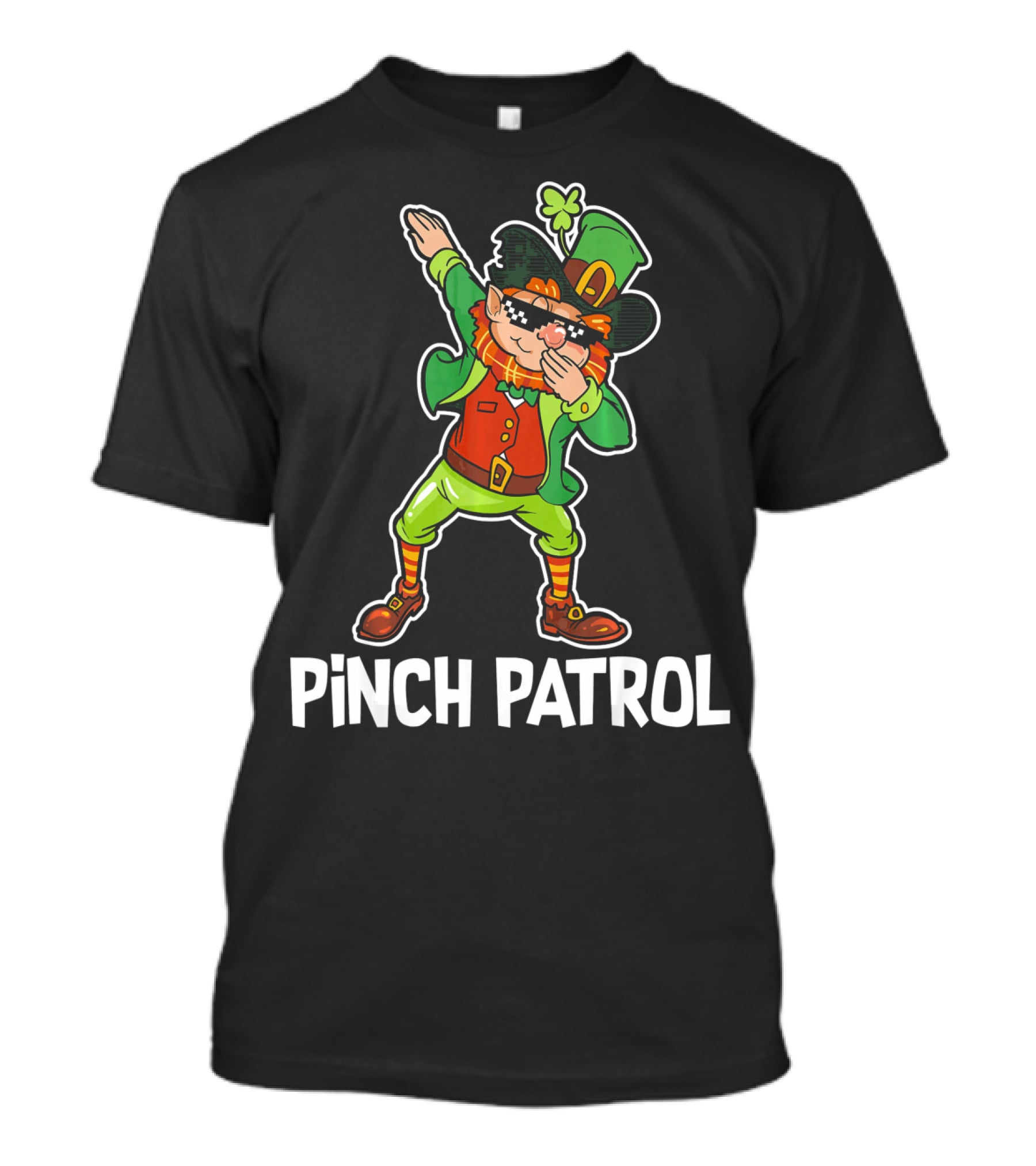 St Patrick's Day Pinch Patrol Dabbing Leprechaun T-Shirt