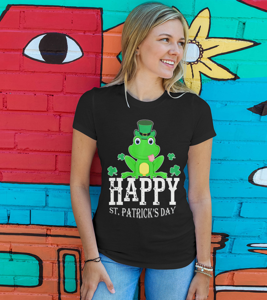 Happy St. Patrick's Day Irish Frog T-Shirt