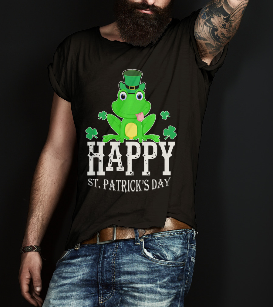 Happy St. Patrick's Day Irish Frog T-Shirt