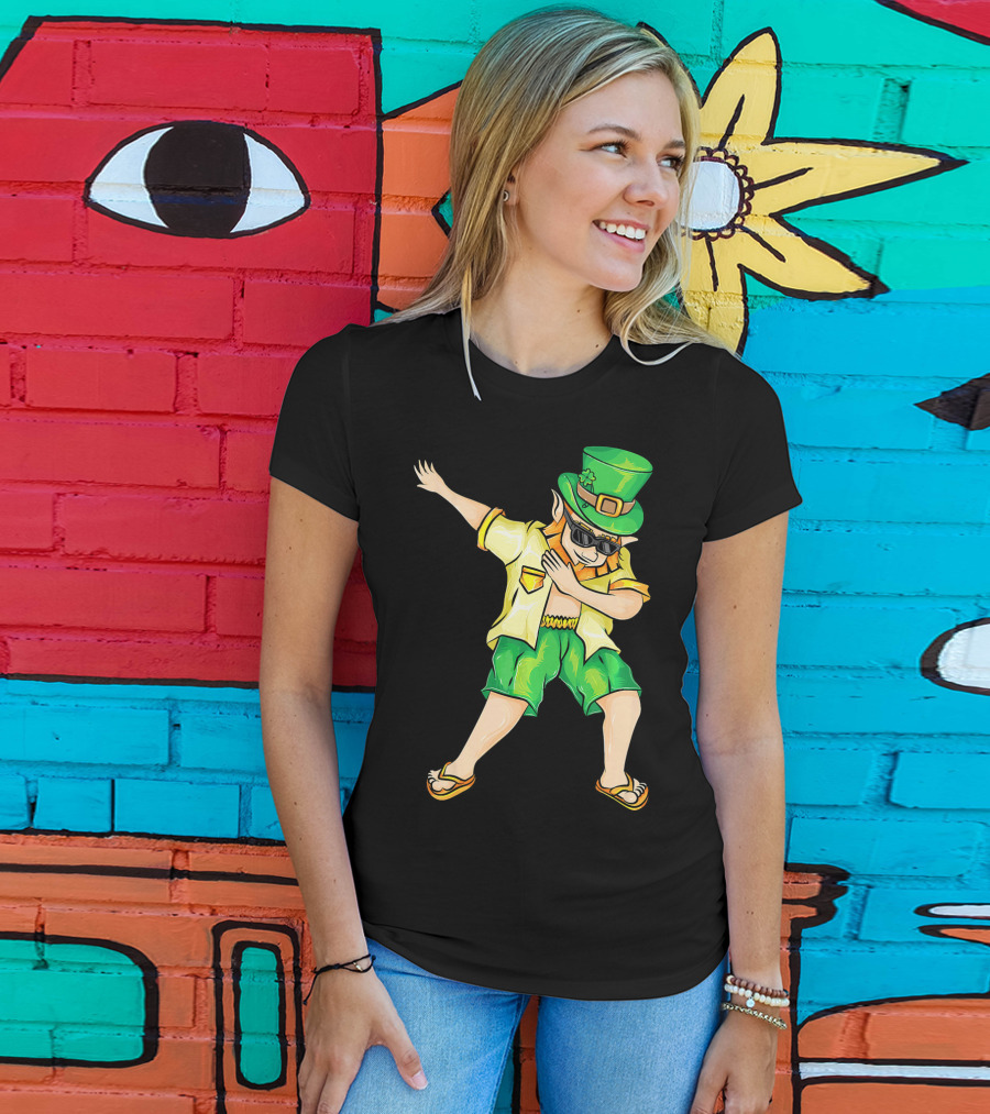 Summer Dabbing Leprechaun St. Patrick's T-Shirt