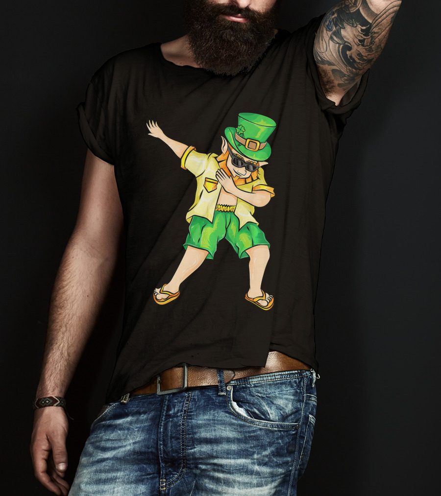 Summer Dabbing Leprechaun St. Patrick's T-Shirt