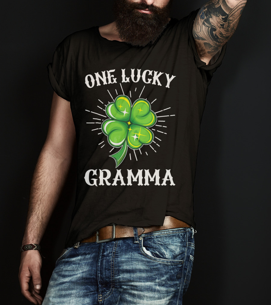 One Lucky Gramma Shamrock St. Patrick's T-Shirt