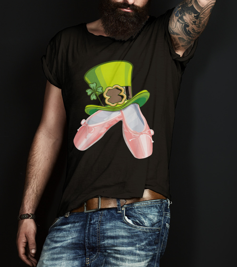 Leprechaun Ballet Shoes And Green Hat T-Shirt