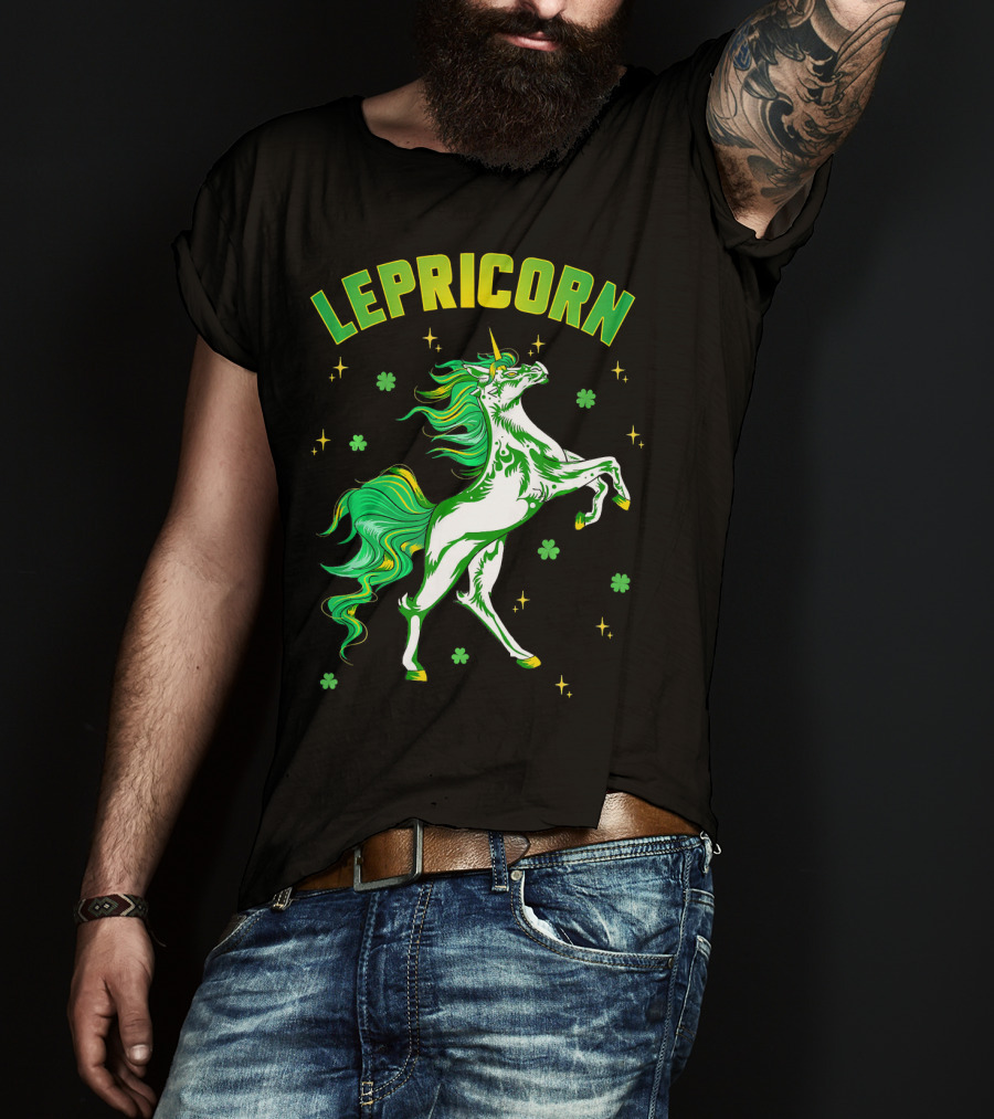 Lepricorn Unicorn St Patricks Day Girls T-Shirt