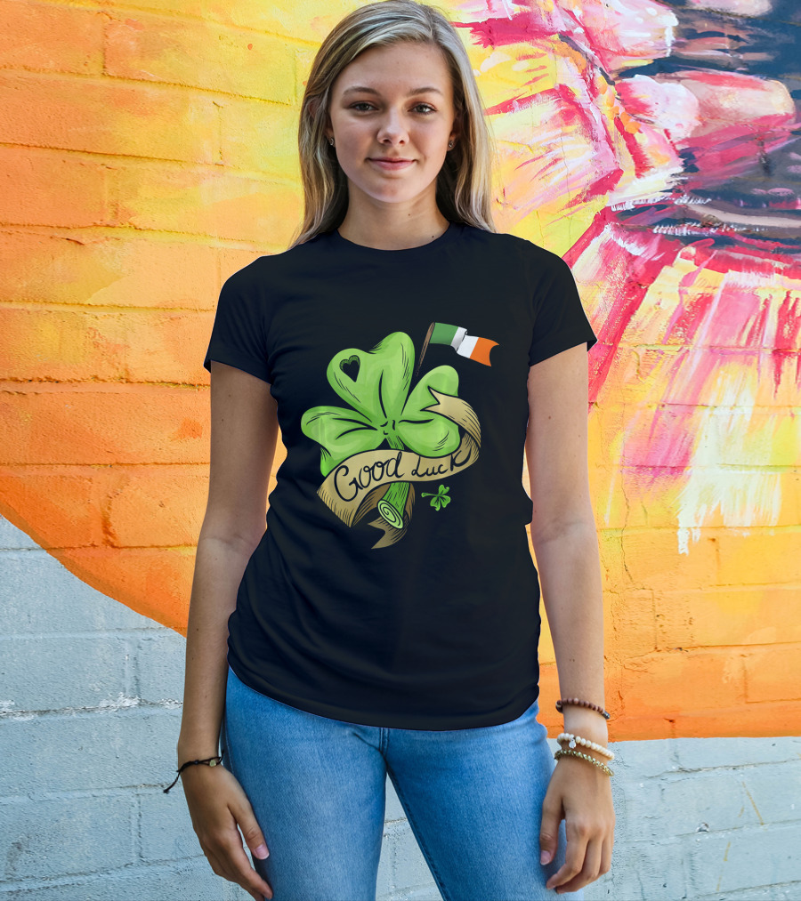 Good Luck Irish Flag Shamrock St. Patrick's T-Shirt