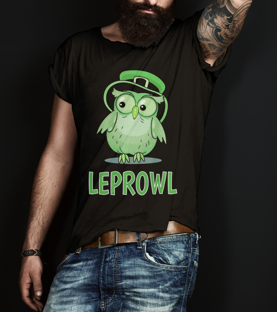 Leprechaun Owl St. Patrick's Day Leprowl T-Shirt