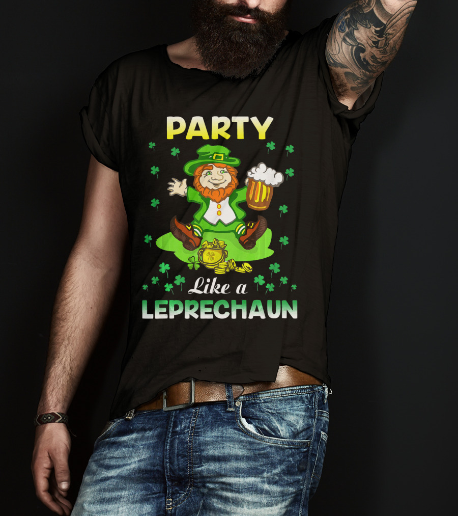 Party Like A Leprechaun Irish Green T-Shirt