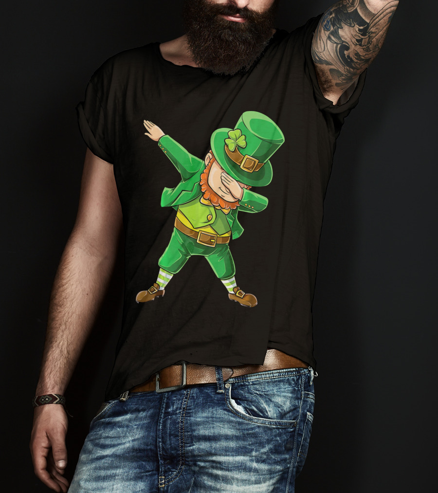 Dabbing Leprechaun St. Patrick's Day Celebration T-Shirt