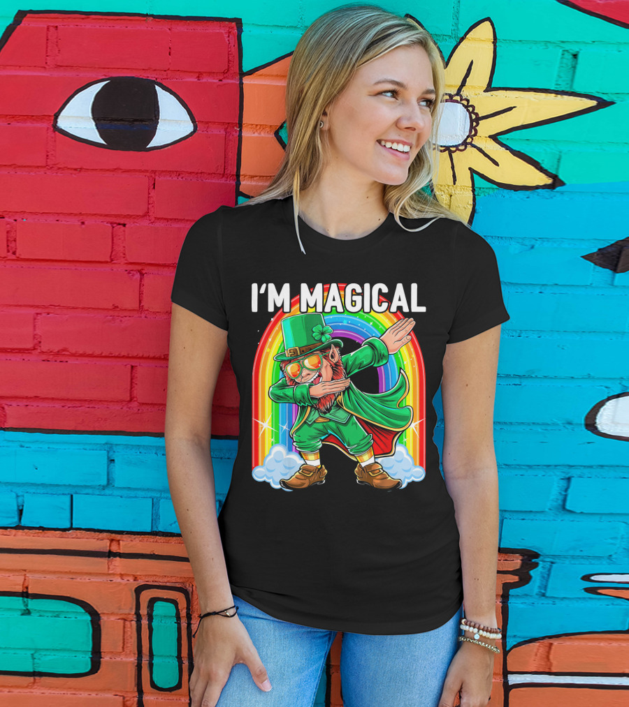 I'm Magical Dabbing Leprechaun Rainbow St. Patrick's Day T-Shirt