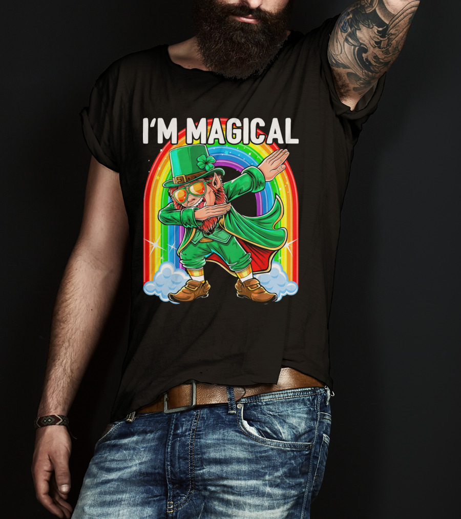 I'm Magical Dabbing Leprechaun Rainbow St. Patrick's Day T-Shirt