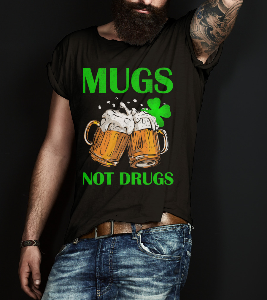 Mugs Not Drugs Saint Pat Vintage T-Shirt