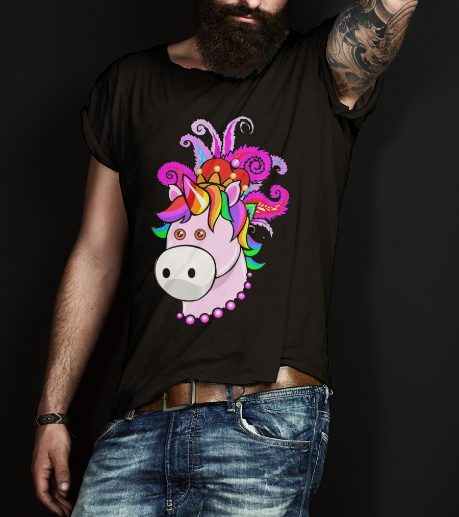 Kids Unicorn Mardi Gras New Orleans T-Shirt