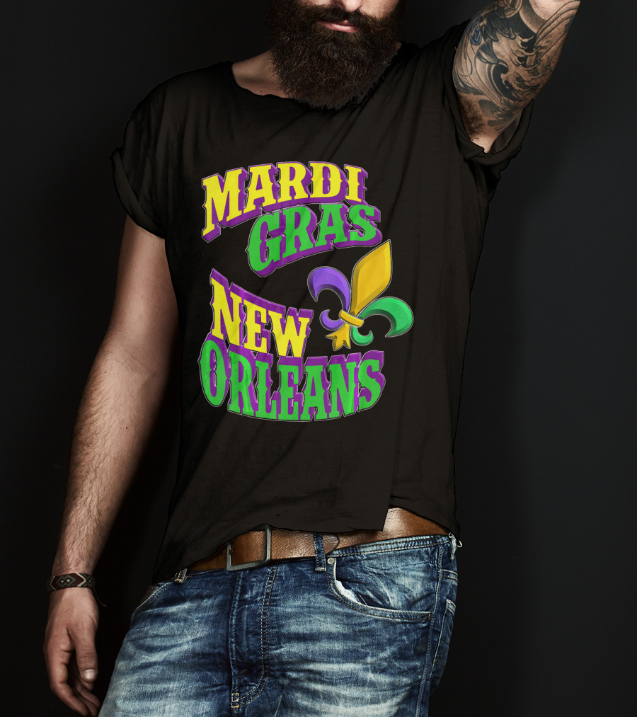 Mardi Gras New Orleans Fleur De Lis T-Shirt