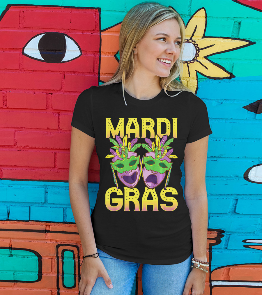 Mardi Gras Masks Party New Orleans T-Shirt