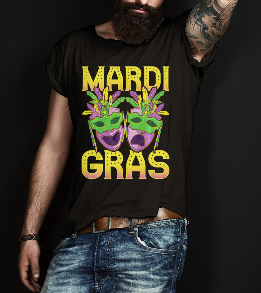 Mardi Gras Masks Party New Orleans T-Shirt