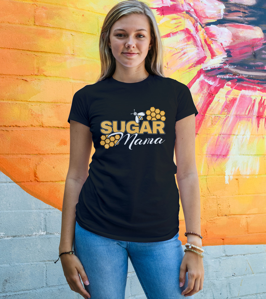 Sugar Mama Bee Hive Honeycomb T-Shirt