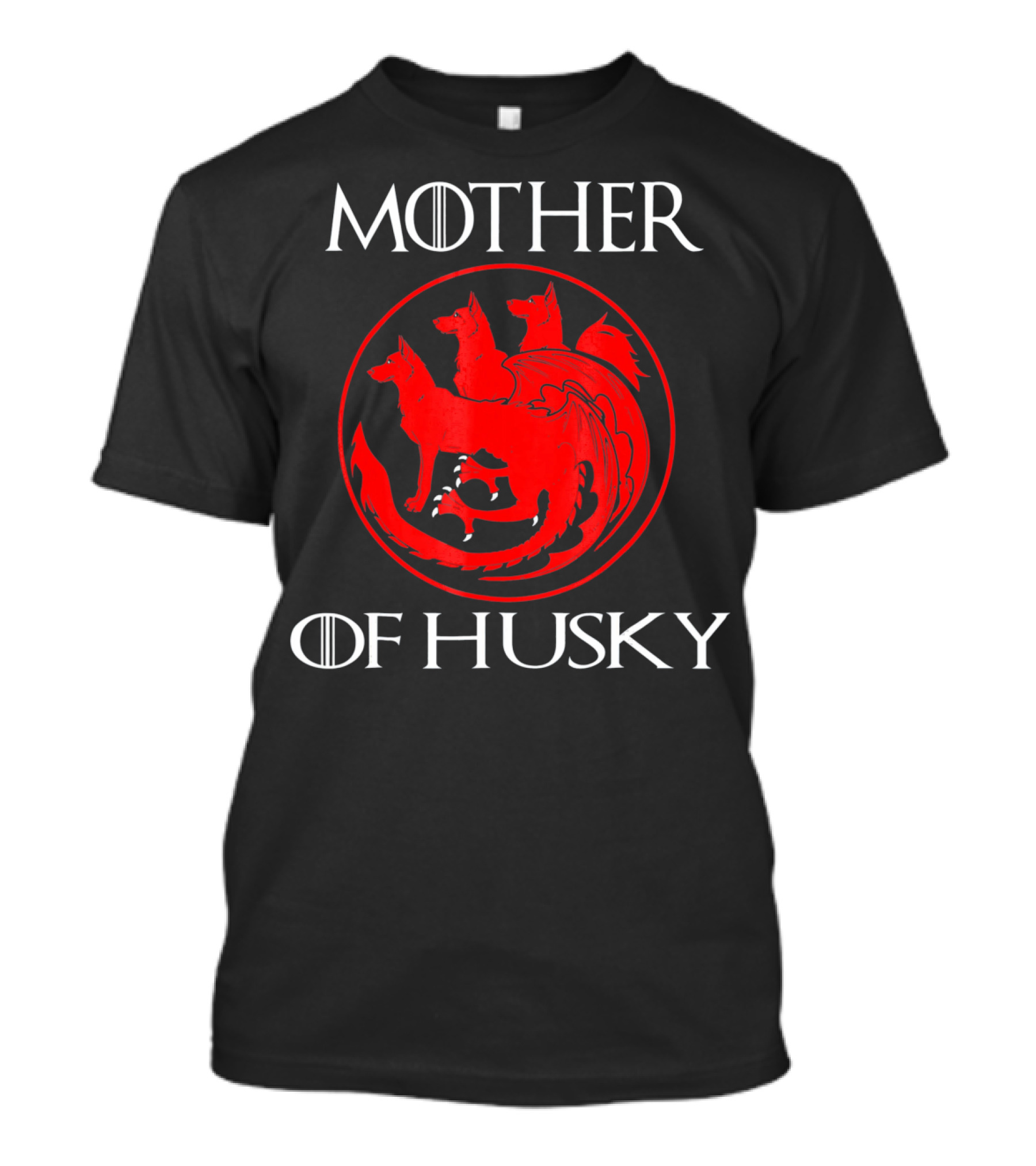 Mother Of Husky Pure Love And Devotion Dragon Symbol Fusion T-Shirt