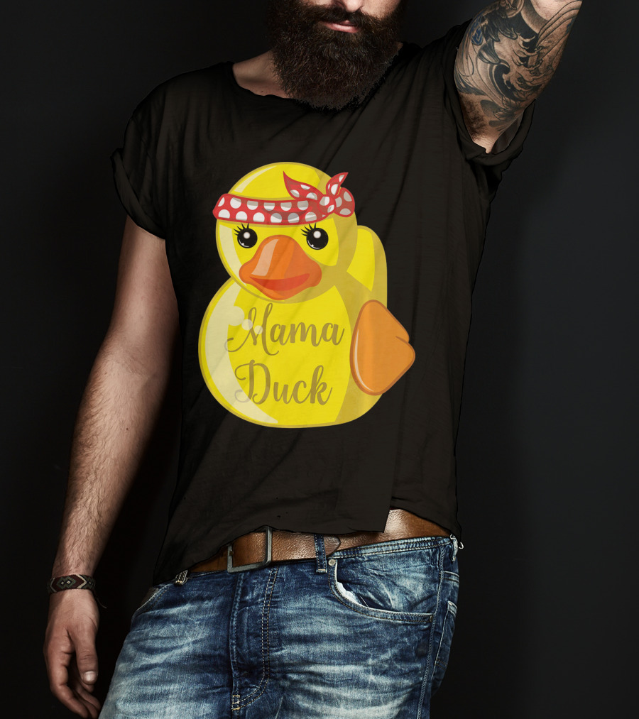 Mama Duck Bandana Polka Dot Style Quack Squad T-Shirt