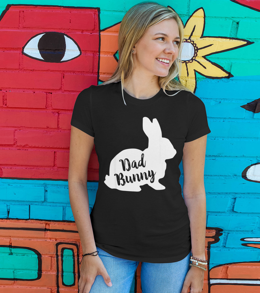 Dad Bunny Easter Family Rabbit T-Shirt
