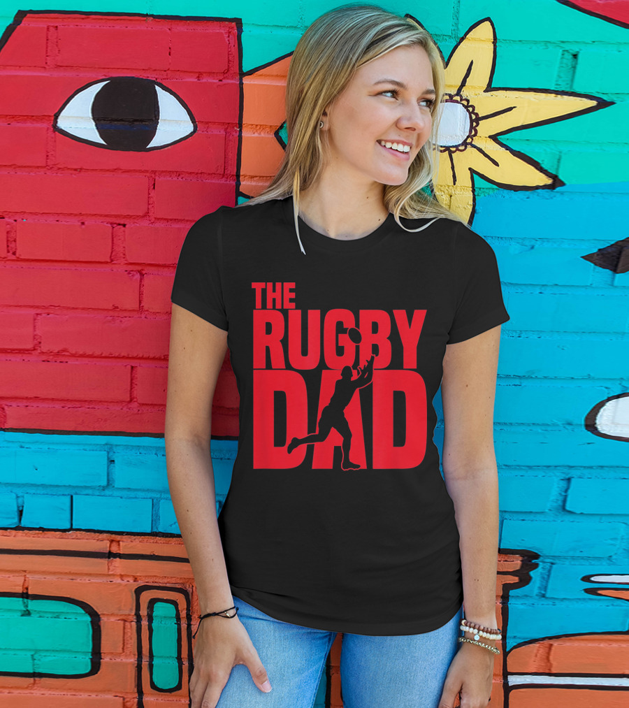 THE RUGBY DAD Dad Father Rugger Player Football T-Shirt