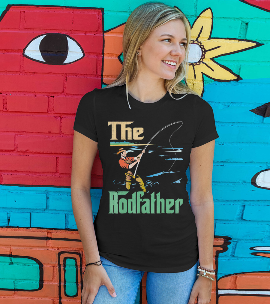 The Rodfather Fishing Fisherman T-Shirt