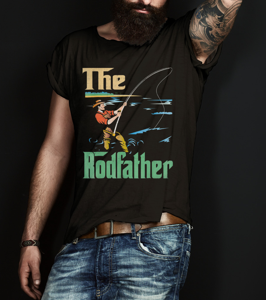 The Rodfather Fishing Fisherman T-Shirt