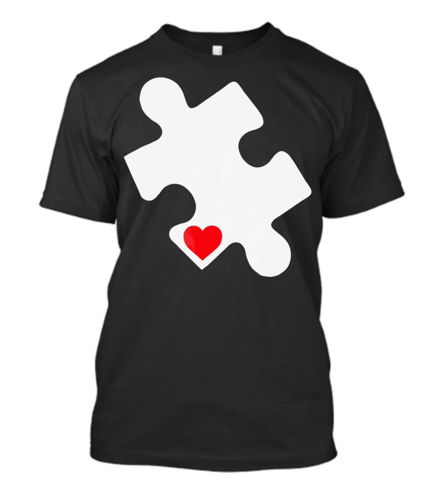 Love Autism Awareness Puzzle Heart T-Shirt