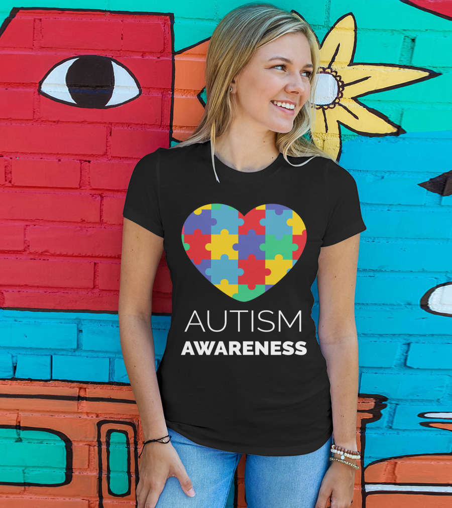 Autism Awareness Puzzle Heart T-Shirt