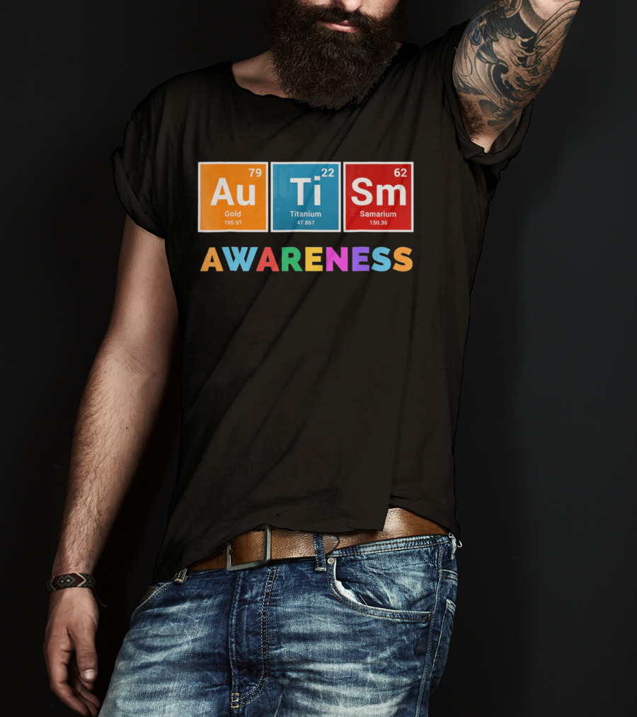 Au Ti Sm Awareness Gold Titanium Samarium T-Shirt
