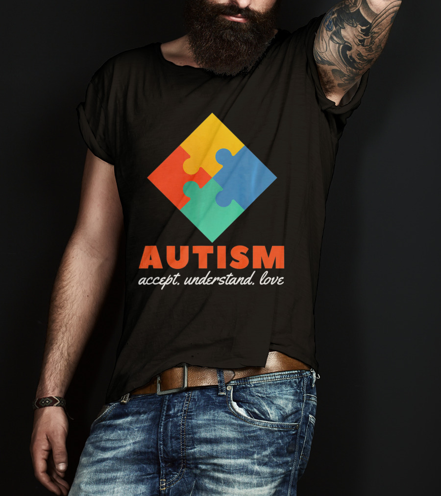 Autism Accept Understand Love Puzzle T-Shirt