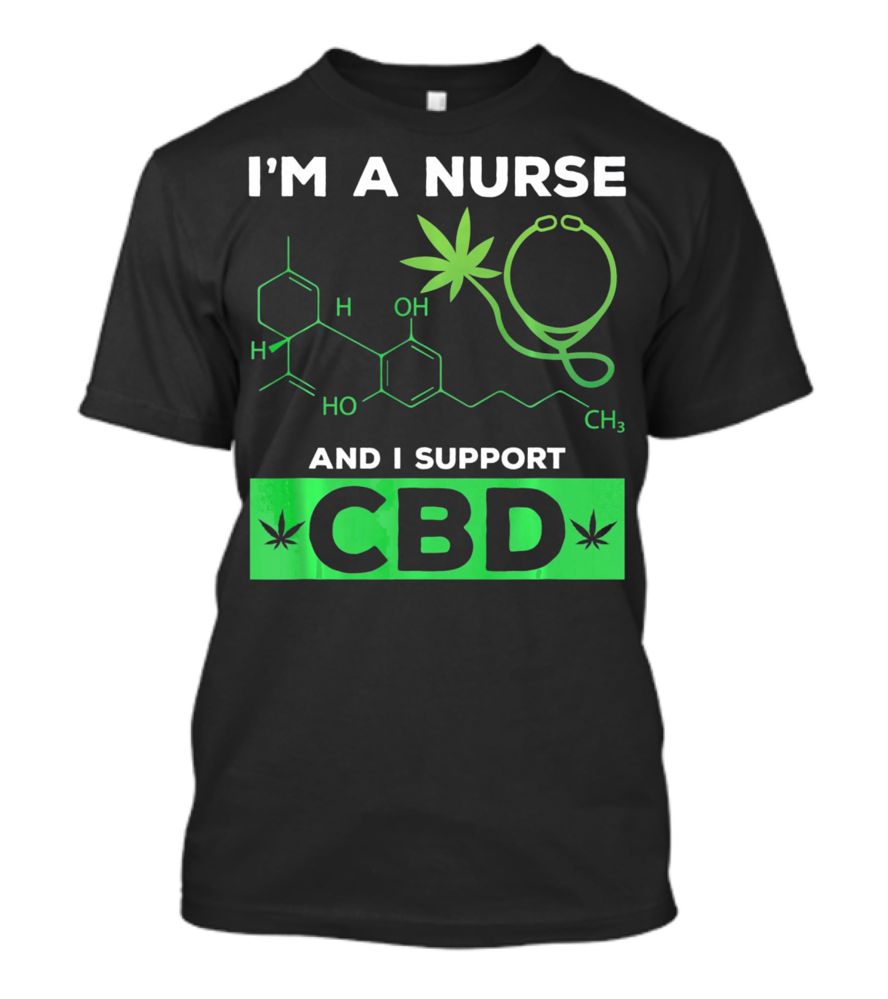 I'm A Nurse And I Support CBD T-Shirt