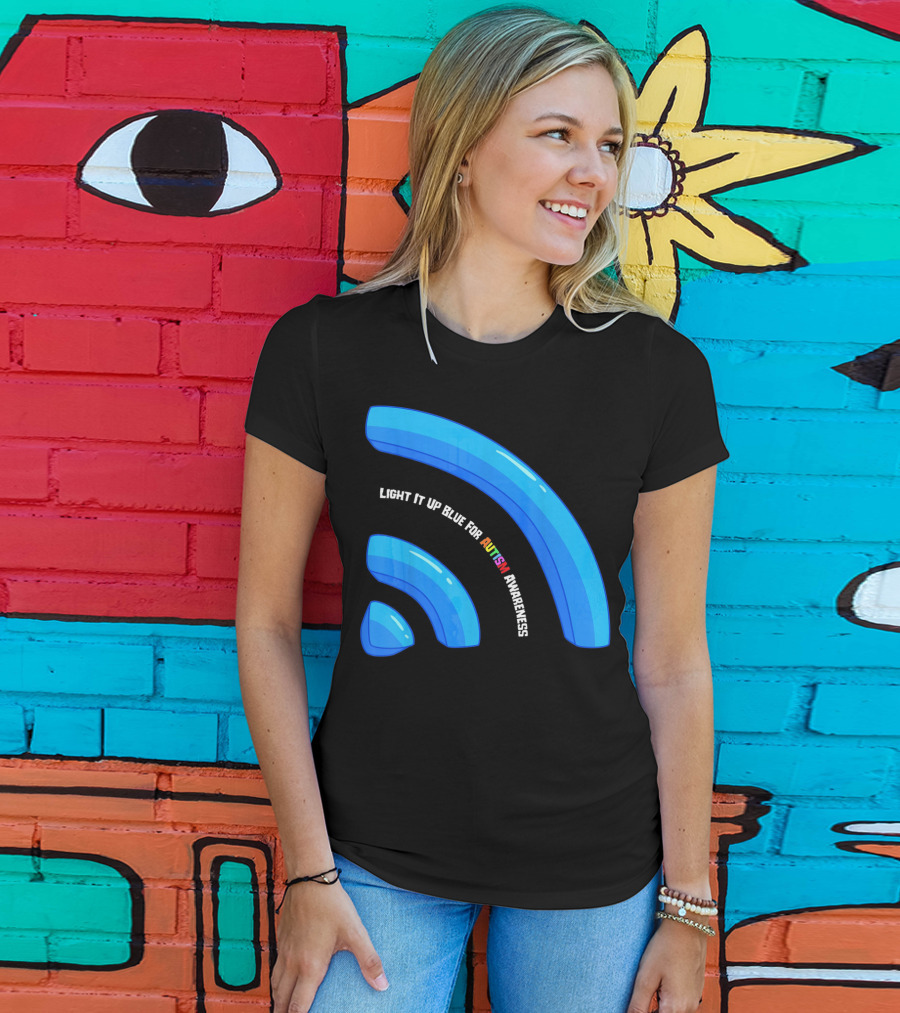 Light It Up Blue For Autism Awareness T-Shirt