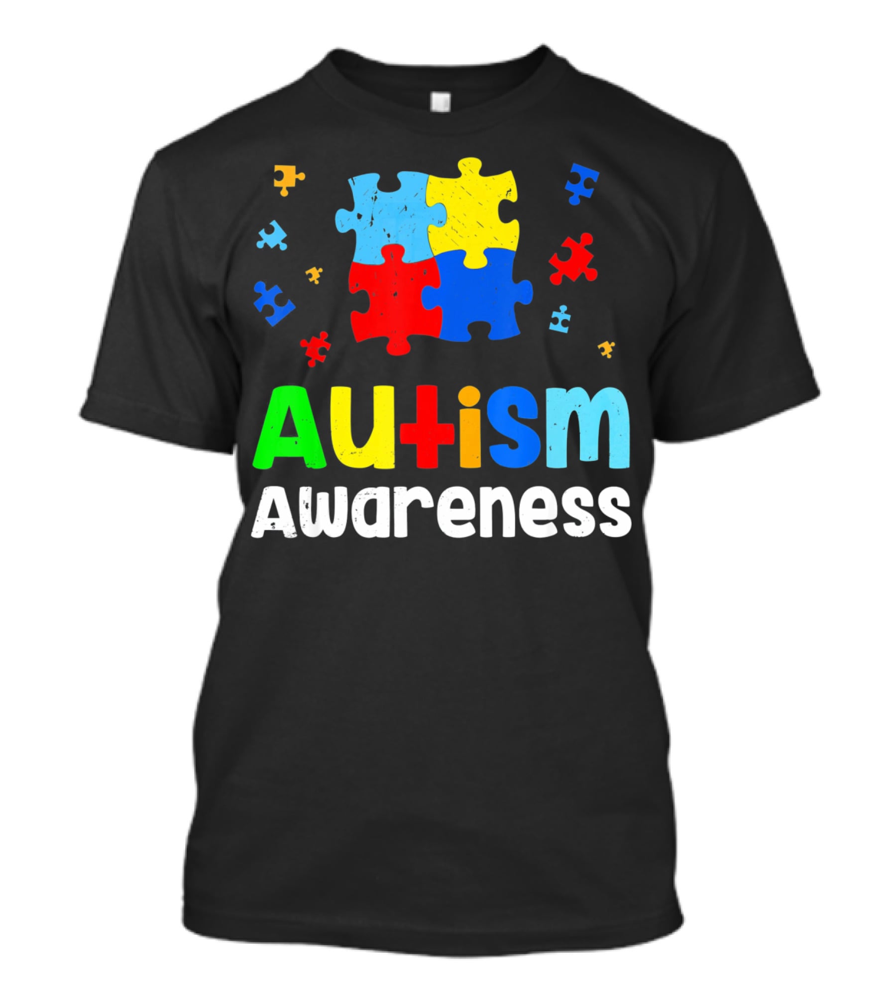 Autism Awareness Puzzle Pieces Heart Aut T-Shirt