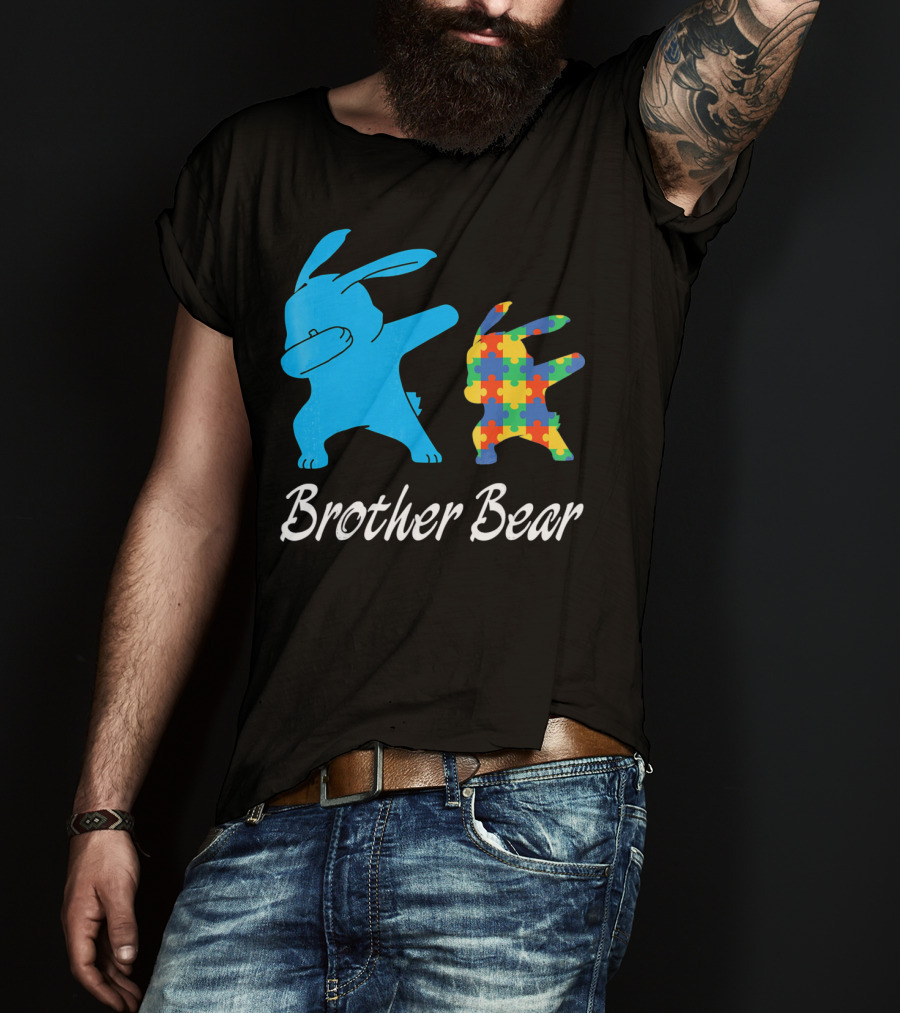 Brother Bear Cute Bunny Puzzle T-Shirt