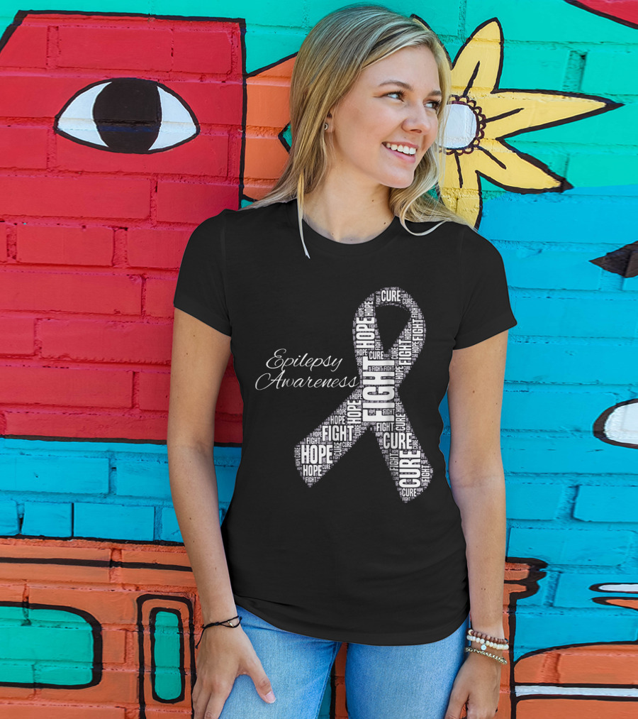 Epilepsy Awareness Hope Fight Cure T-Shirt