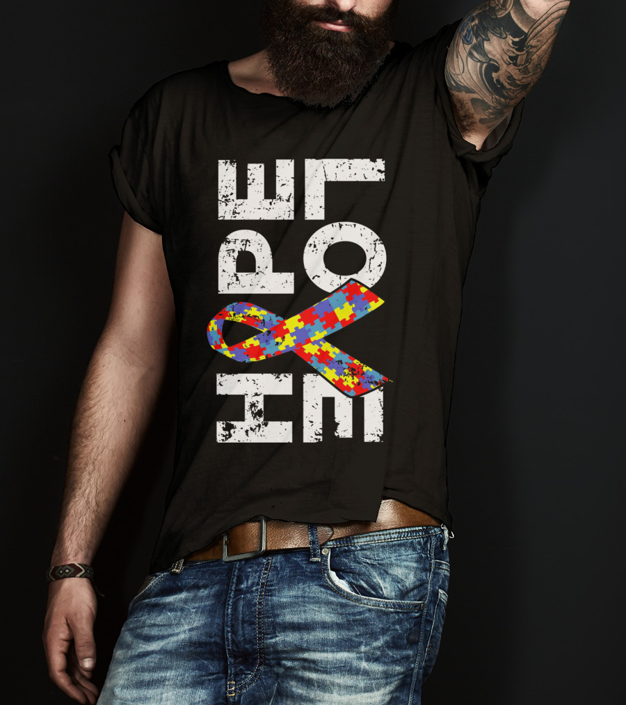 Autism Awareness Ribbon Puzzle Hope T-Shirt