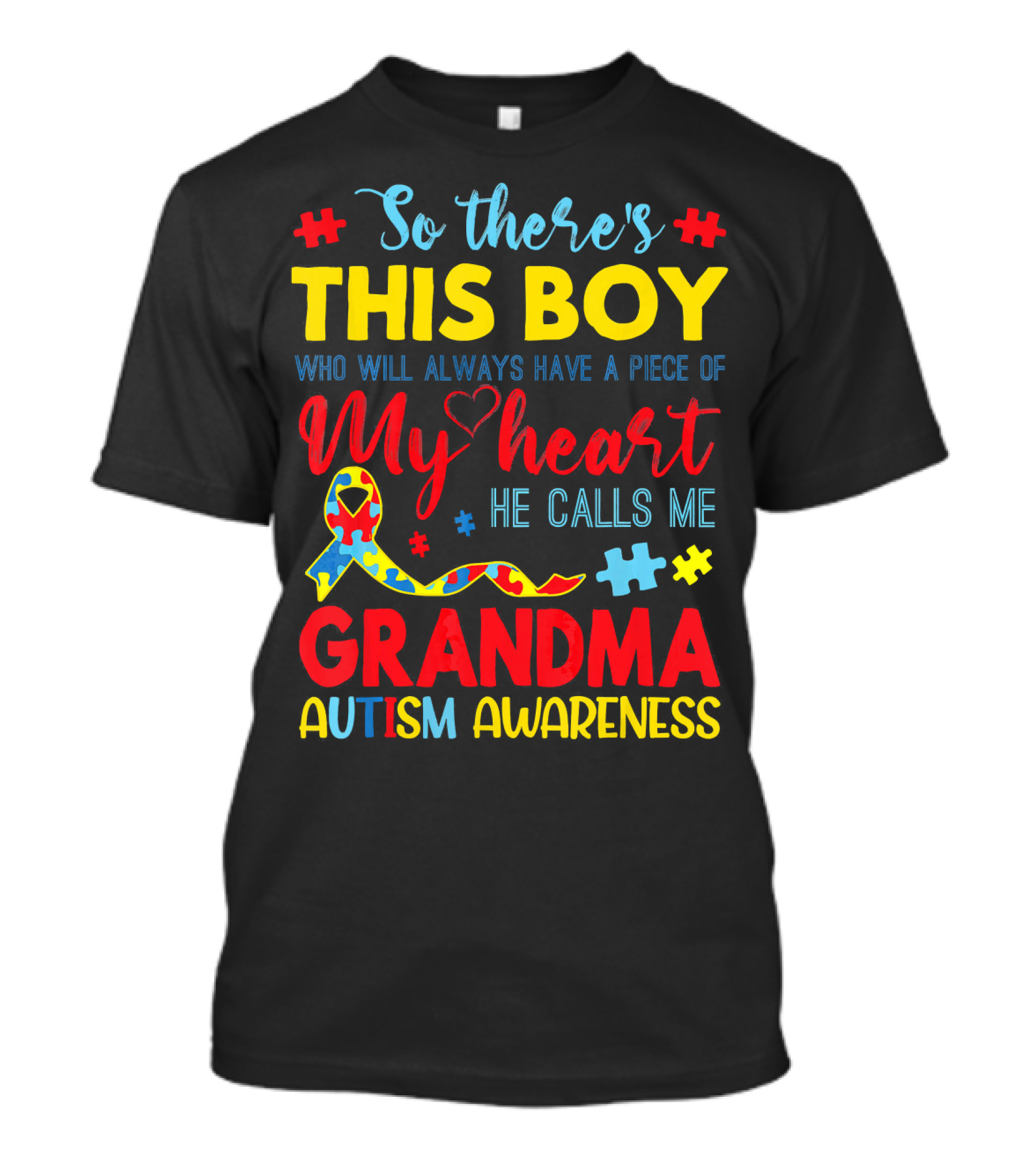 So There's This Boy Autism Awareness Grandma T-Shirt