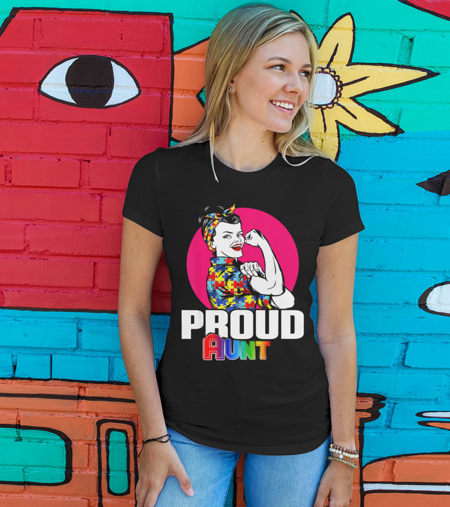 Autism Awareness Wear Unbreakable Proud Aunt T-Shirt