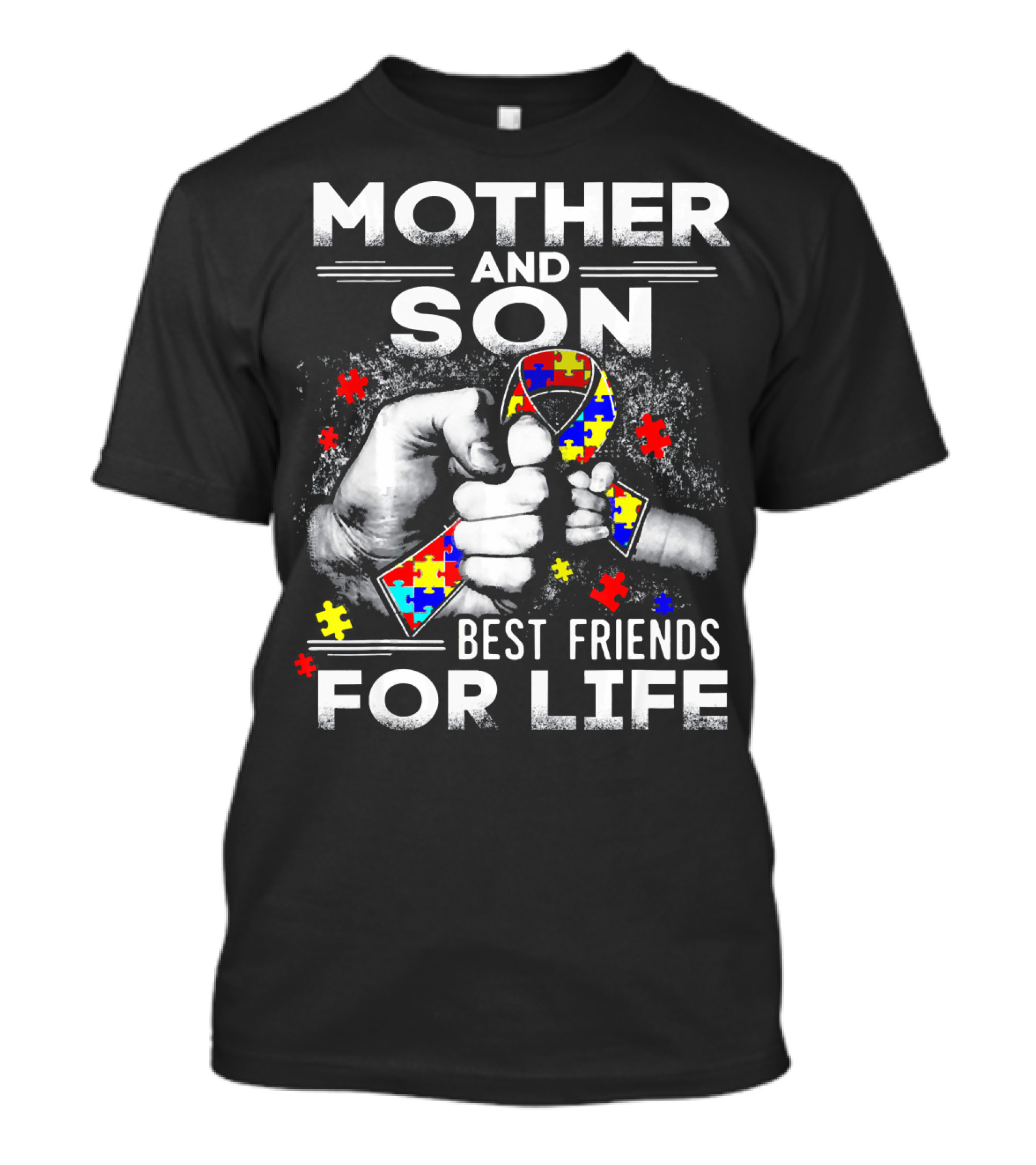 Mother And Son Best Friends For Life Autism Awareness T-Shirt