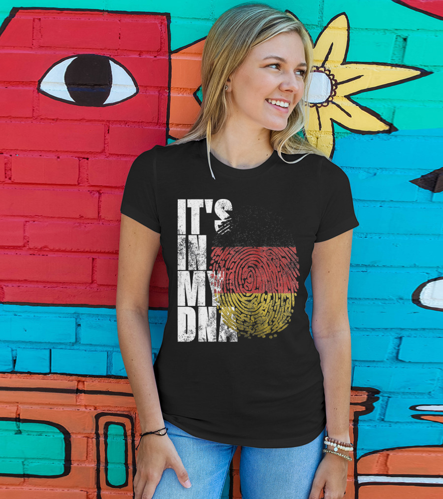 It's In My DNA German Flag Fingerprint Oktoberfest T-Shirt