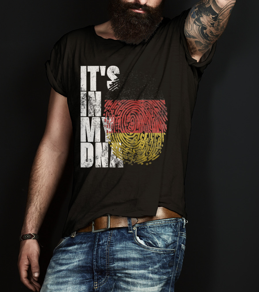 It's In My DNA German Flag Fingerprint Oktoberfest T-Shirt